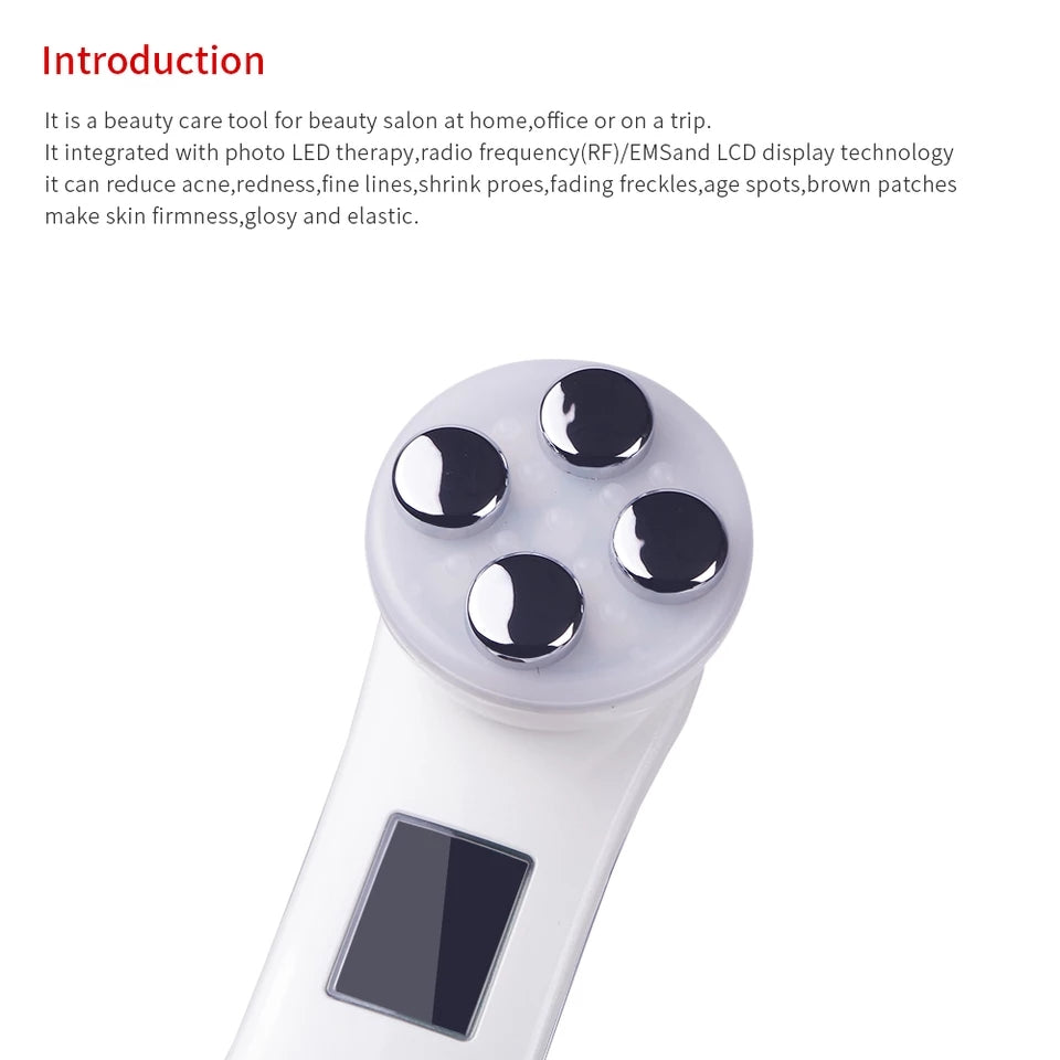 5in1 RF & EMS Radio Mesotherapy Electroporation Face Beauty Pen