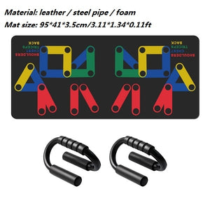 Push Up Rack Board Men Women 9 System Comprehensive Fitness Exercise Workout Push-up Stands Body Building Training GYM