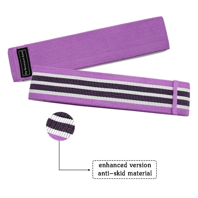 Anti Slip Circle Hip Resistance Bands Training Expander Gym Yoga Pilates Leg Workout Elastic Rubber Bands Fitness Equipment