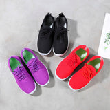 Women's running shoes fashion Solid color soft bottom non-slip breathable