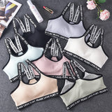 Letter Sports Bra Top Push Sportswear